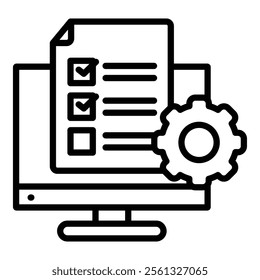 Project Management Icon Element For Design