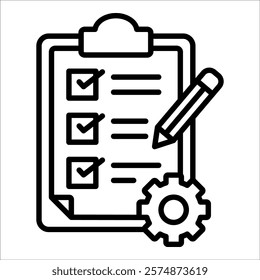 Project Management Icon Element For Design