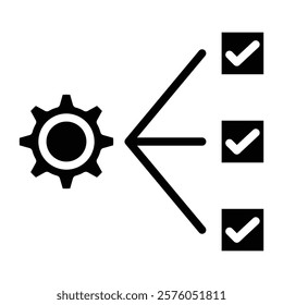 Project Management Icon Element For Design