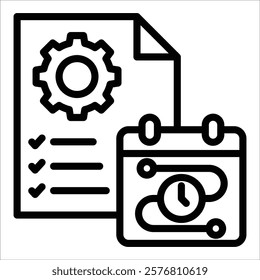 Project Management Icon Element For Design