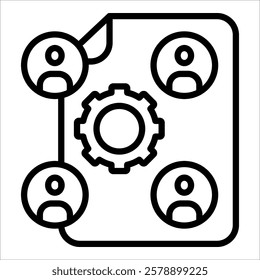 Project Management Icon Element For Design