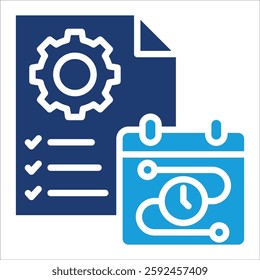 Project Management Icon Element For Design
