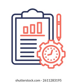 Project Management Icon Element For Design