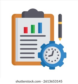 Project Management Icon Element For Design