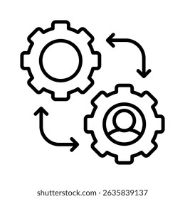 Project Management-Symbolelement für Design