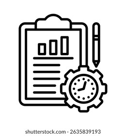 Elemento de icono de gestión de proyectos para diseño
