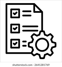 Project Management Icon Element For Design