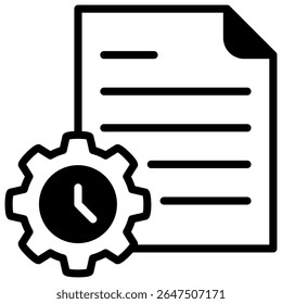 Project Management Icon Element for Design