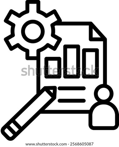 Project Management Icon Element For Design