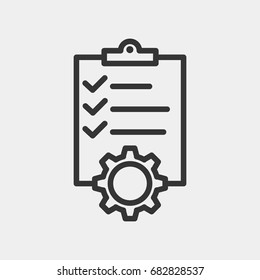 Check List Planning Vector Icon Stock Vector (royalty Free) 1878556663