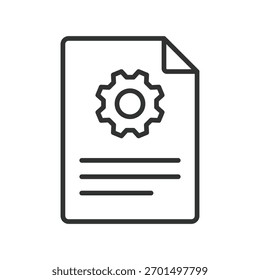 Icono de gestión de proyectos en diseño de línea. proyecto, gestión, Plan, ágil, control, proceso, supervisión sobre Vector de fondo blanco. Icono de trazo editable de gestión de proyectos
