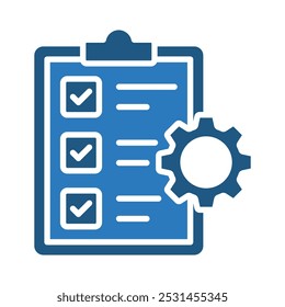 Project Management icon line vector illustration