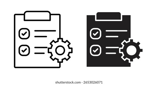 Ícone de gerenciamento de projeto Ilustração de modelo de vetor de design de logotipo
