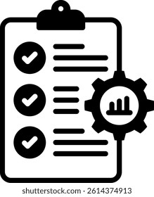 Project Management Icon Mixed Vector Illustration
