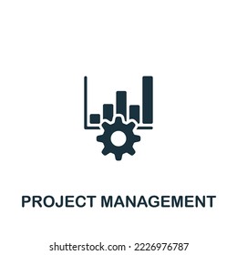 Project Management icon. Monochrome simple Project Management icon for templates, web design and infographics