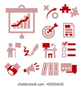 project, management icon set