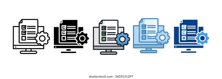 Project Management Icon Set Multiple Style Collection