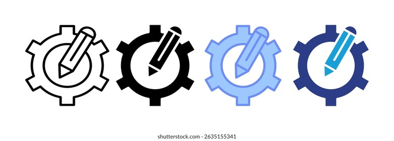 Project Management Icon Set Multiple Style Collection