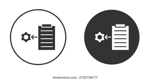 Ícone de gerenciamento de projeto forma silhueta gráfico simples símbolos clipart