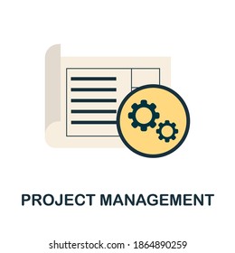 Project Management icon. Simple element from project management collection. Creative Project Management icon for web design, templates, infographics and more