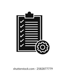 Project management icon Symbol mark in Outline style
