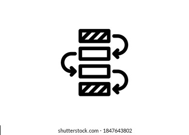 Project Management Icon - Timeline