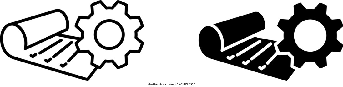 Project Management icon , vector