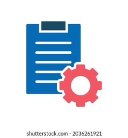 project management icon, management vector