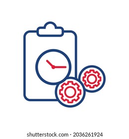 project management icon, management vector