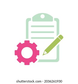 project management icon, management vector