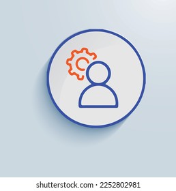 Project management icon vector design