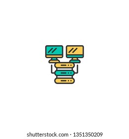 Project management icon vector illustration