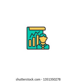 Project management icon vector illustration