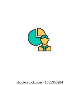 Project management icon vector illustration