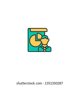 Project management icon vector illustration