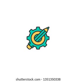 Project management icon vector illustration