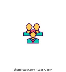 Project management icon vector illustration