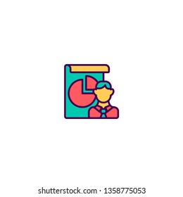 Project management icon vector illustration