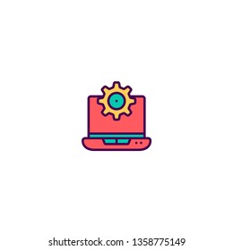 Project management icon vector illustration
