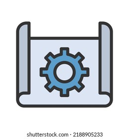 Project Management icon vector image. Can also be used for Project Management. Suitable for mobile apps, web apps and print media.