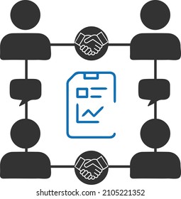 Project management icon vector, workflow icon vector