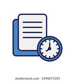 icono de administración de proyectos con ilustración de material vectorial de fondo blanco