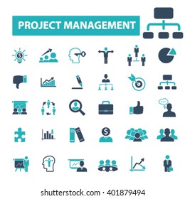 iconos de administración de proyectos
