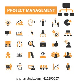 iconos de administración de proyectos
