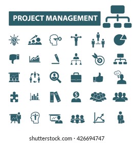 iconos de administración de proyectos
