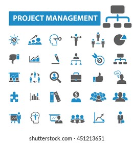 iconos de administración de proyectos