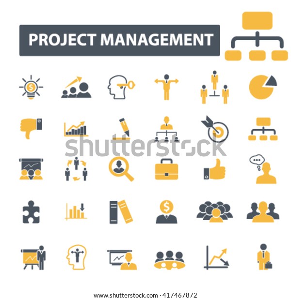 Project Management Icons Stock Vector (Royalty Free) 417467872