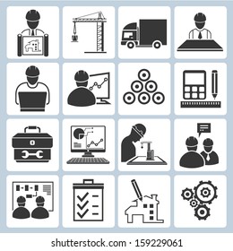 Project Management Icons, Engineering Management Icons