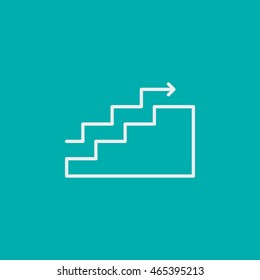 Project Management Icons On Charts, Goals, Stats And Growth. Simple Isolated Thin Line Web Icon. Can Be Used For Logo And Infographics. Vector Illustration, Eps10.