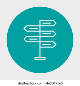 Project Management Icons On Decision Making And Best Solution. Simple Isolated Thin Line Web Icon. Can Be Used For Logo And Infographics